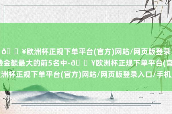 🔥欧洲杯正规下单平台(官方)网站/网页版登录入口/手机版买入同庆楼金额最大的前5名中-🔥欧洲杯正规下单平台(官方)网站/网页版登录入口/手机版