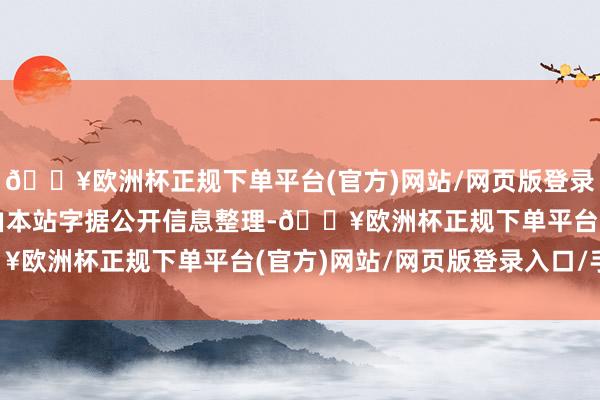 🔥欧洲杯正规下单平台(官方)网站/网页版登录入口/手机版以上实质由本站字据公开信息整理-🔥欧洲杯正规下单平台(官方)网站/网页版登录入口/手机版