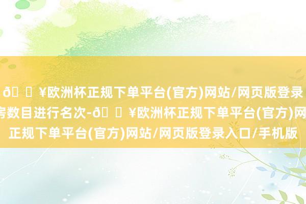 🔥欧洲杯正规下单平台(官方)网站/网页版登录入口/手机版以饭铺客房数目进行名次-🔥欧洲杯正规下单平台(官方)网站/网页版登录入口/手机版